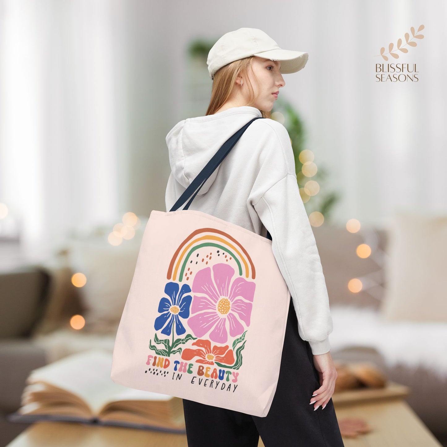 Tote Bag - Stylish Eco-Friendly Grocery & Everyday Bag - Find the Beauty in Everyday - Inspiration and Motivation Tote Bag
