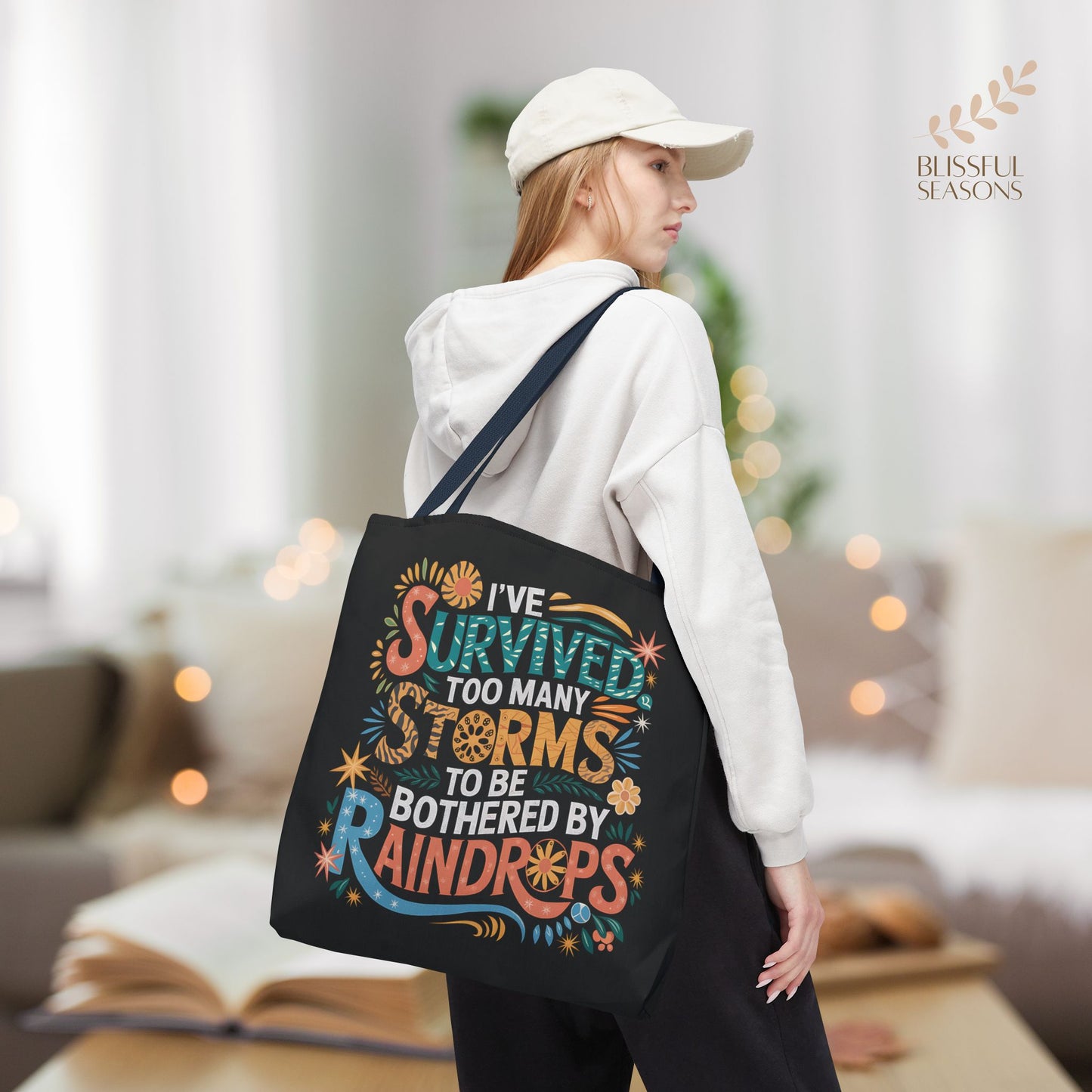 Stylish Eco-Friendly Tote Bag - Inspiration and Motivation Design