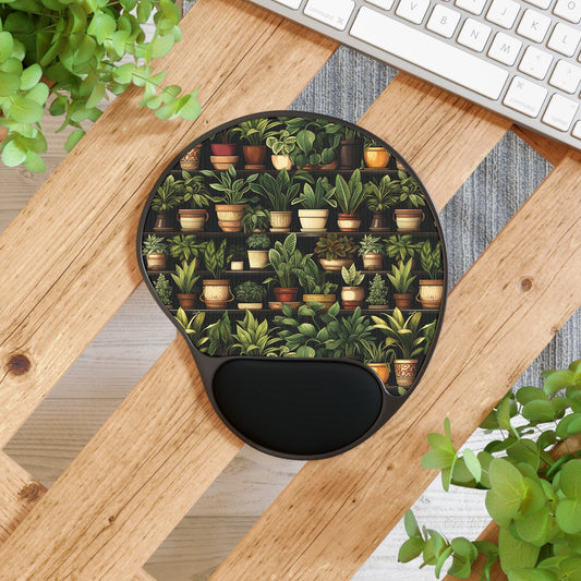 Plant Greenery Mouse Pad Wrist Rest Mouse Pad Kawaii Mouse Pad Aesthetic Mouse Pad Wrist Support Mouse Pad