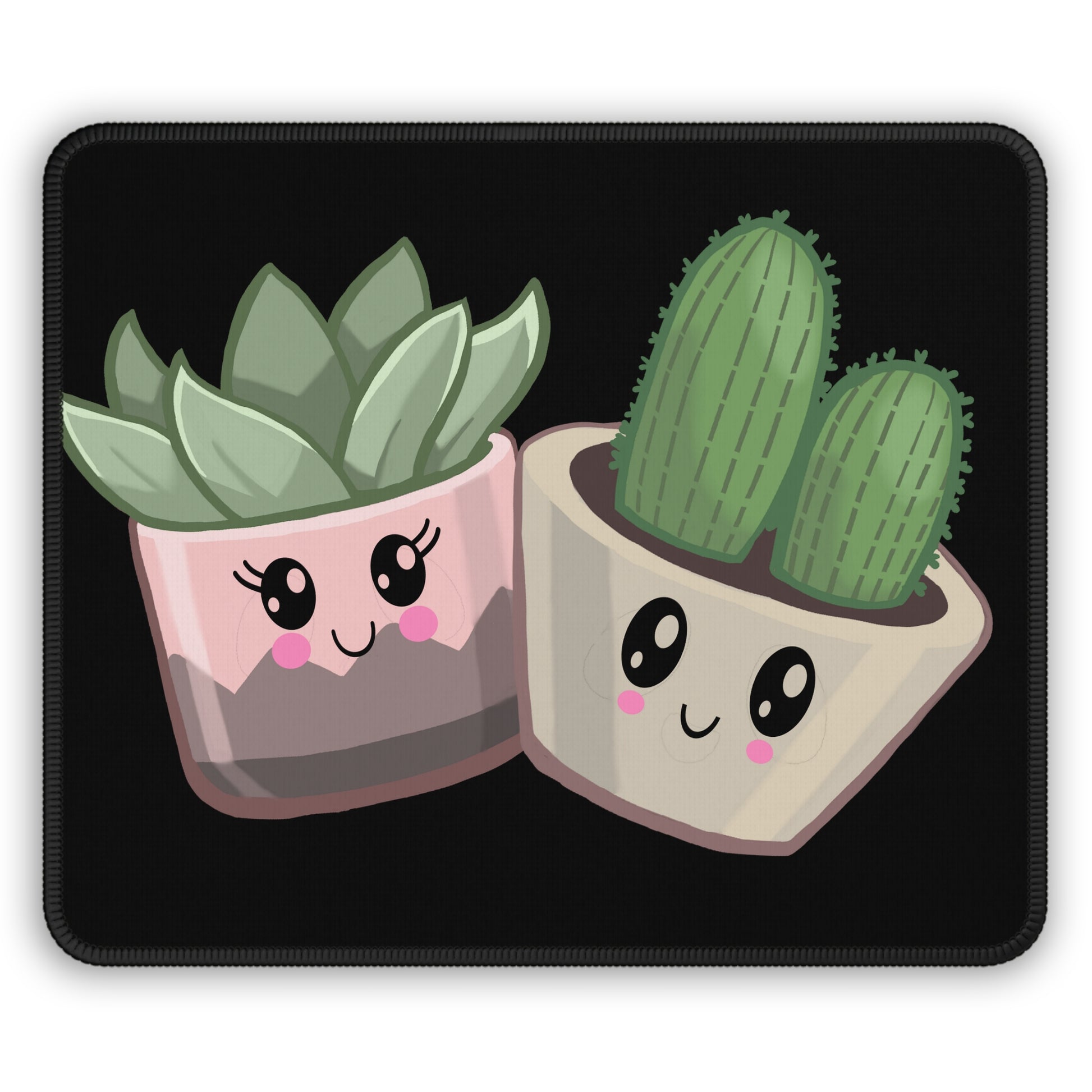 Mouse Pad - Cute Succulent - Kawaii Succulent - Gift for Succulent Lovers