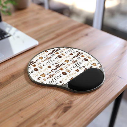 Cute Coffee Mouse Pad Coffee lover Gift Mouse Pad Office Desk Laptop Ergonomic Brown Mousepad Kawaii Mouse Pad for Coffee Lovers