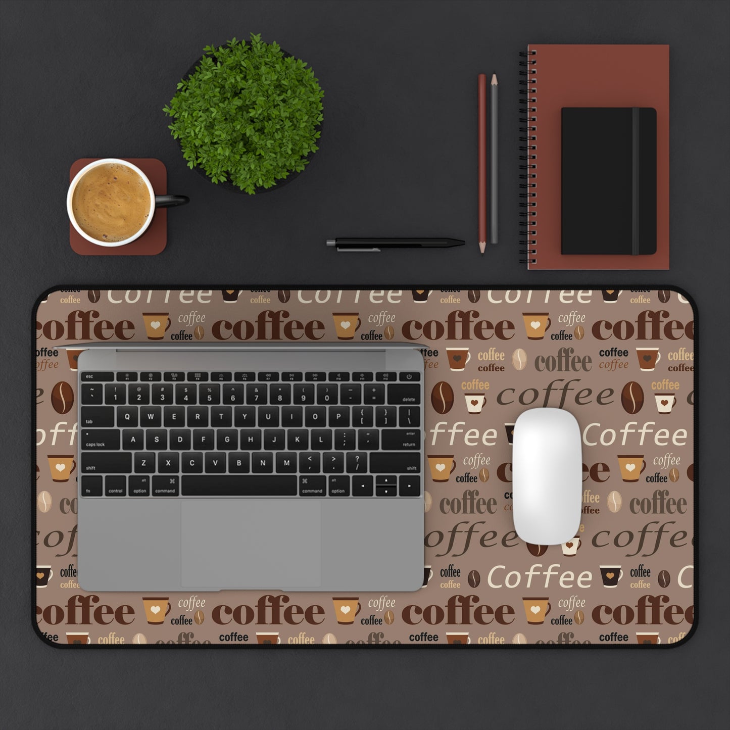 Desk Mat Large Mouse Pad Coffee Lover Espresso Aesthetic Gaming Extended Coffee Addict Gift