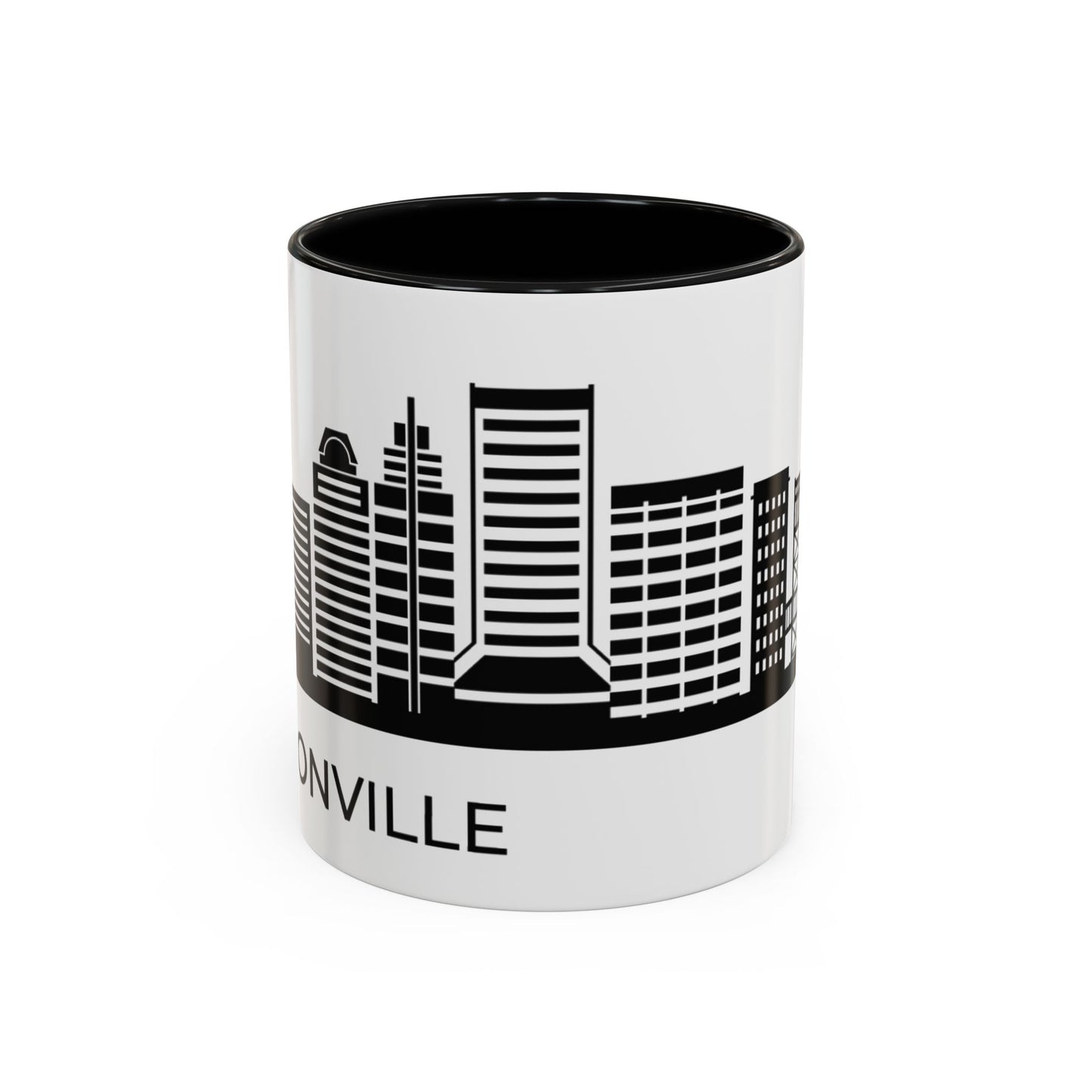 City COFFEE Mug Black and White COFFEE MUG Jacksonville Trendy Coffee Mug Minimalist Coffee Mug Jacksonville Mug Skyline Mug