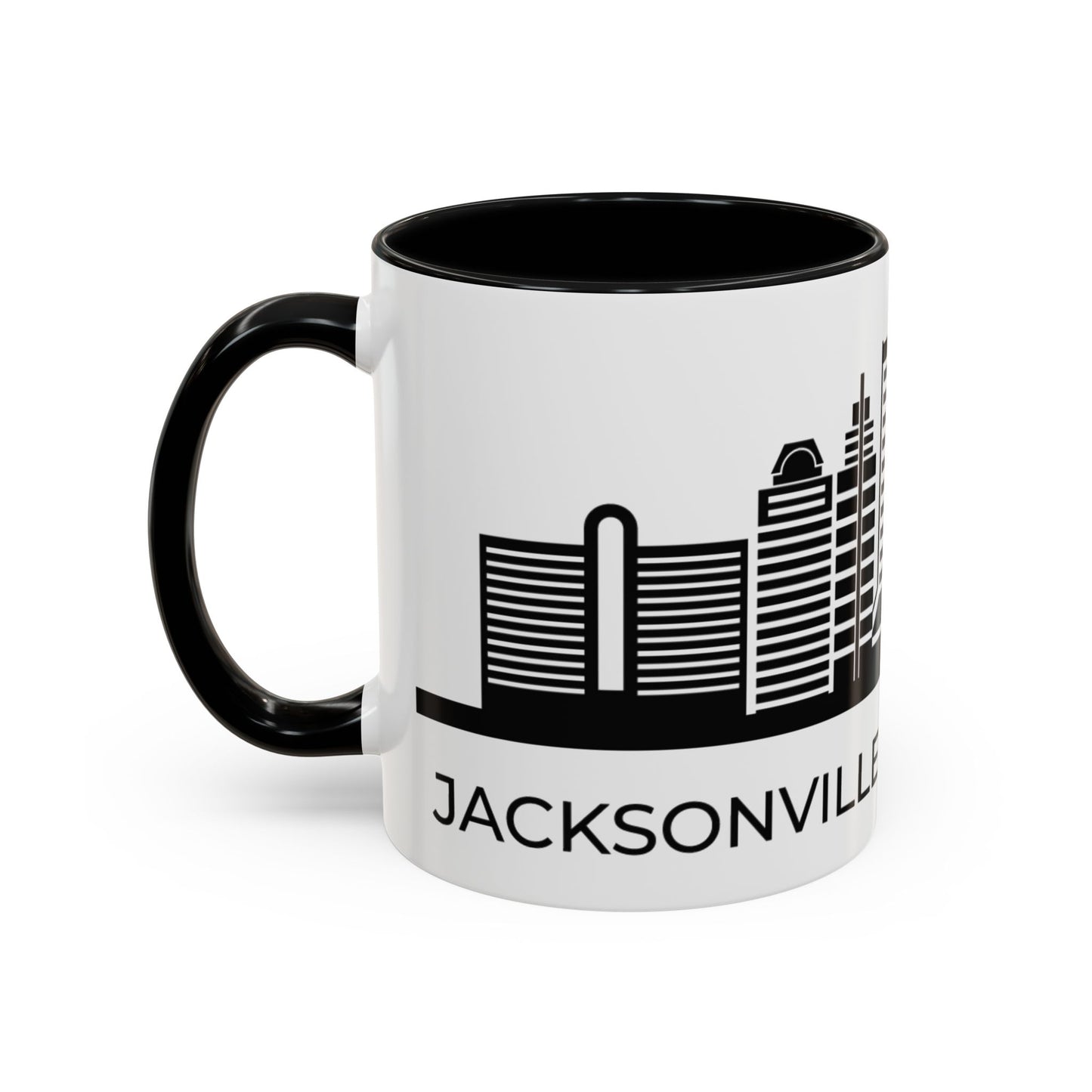 City COFFEE Mug Black and White COFFEE MUG Jacksonville Trendy Coffee Mug Minimalist Coffee Mug Jacksonville Mug Skyline Mug