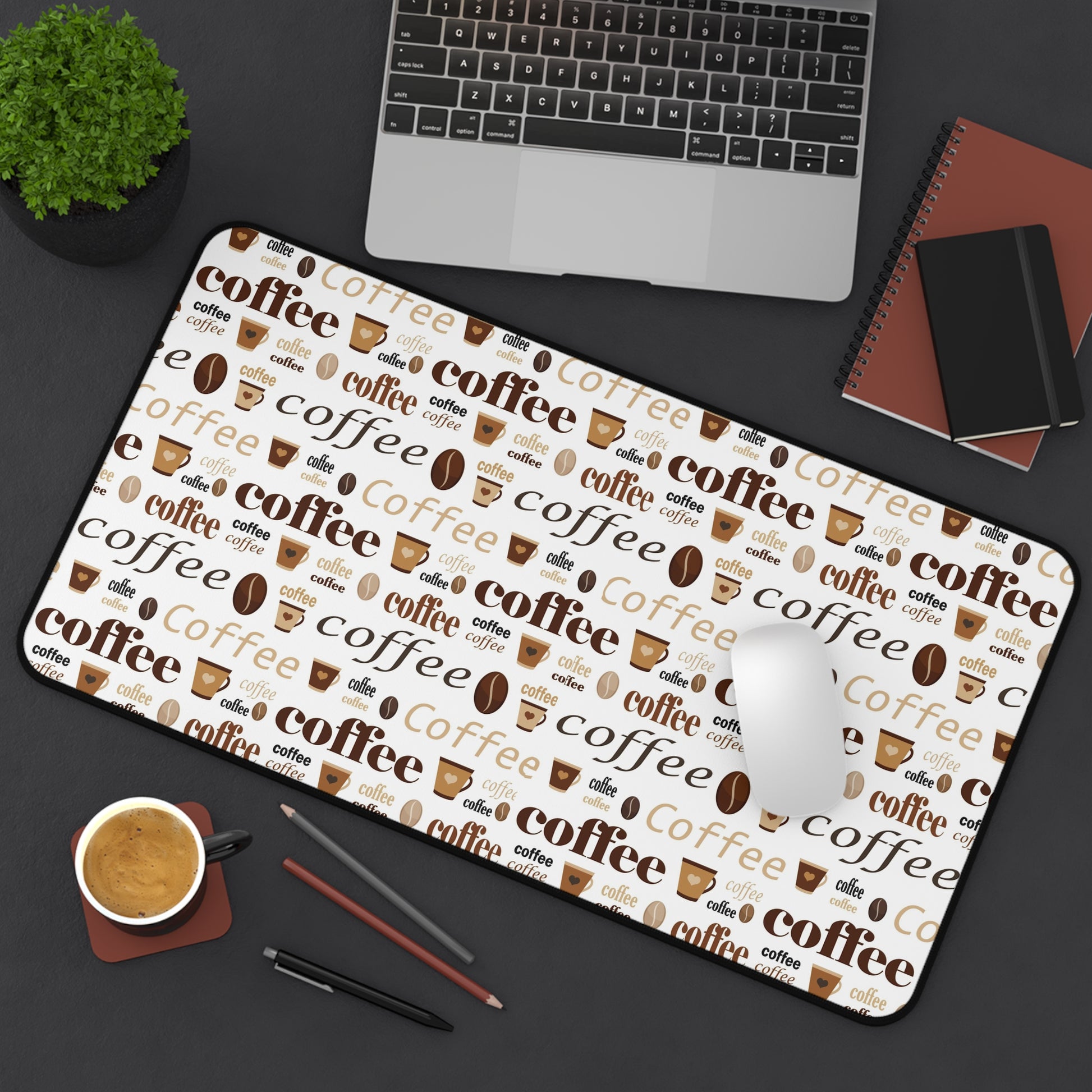 Cute Coffee Lover Large Mouse Pad, Aesthetic Gaming Mouse Pad Large, Extended Mouse Pad, Coffee Mouse Pad Large, Coffee Addict Gift