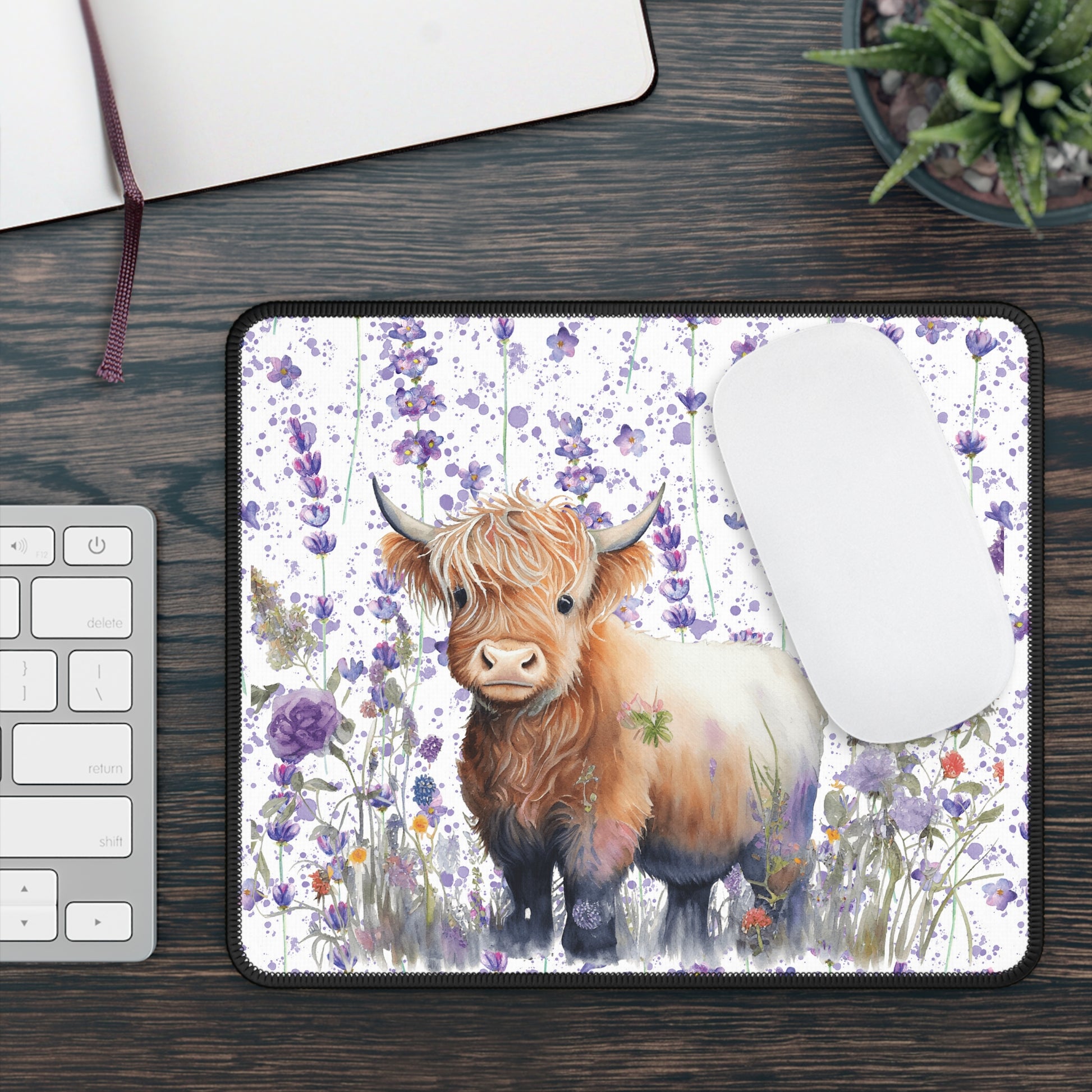 Highland Cow Mouse Pad - Gift for Cow Lovers - Cute Gift Ideas