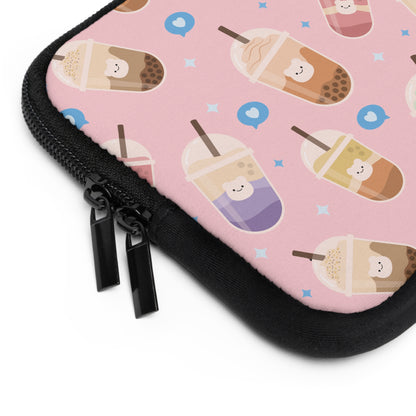 Boba Design Cute Laptop and Tablet Sleeve - Kawaii Boba Laptop Cover Gift for Sister Daughter Boba Lover Friend Kawaii Cute Gift