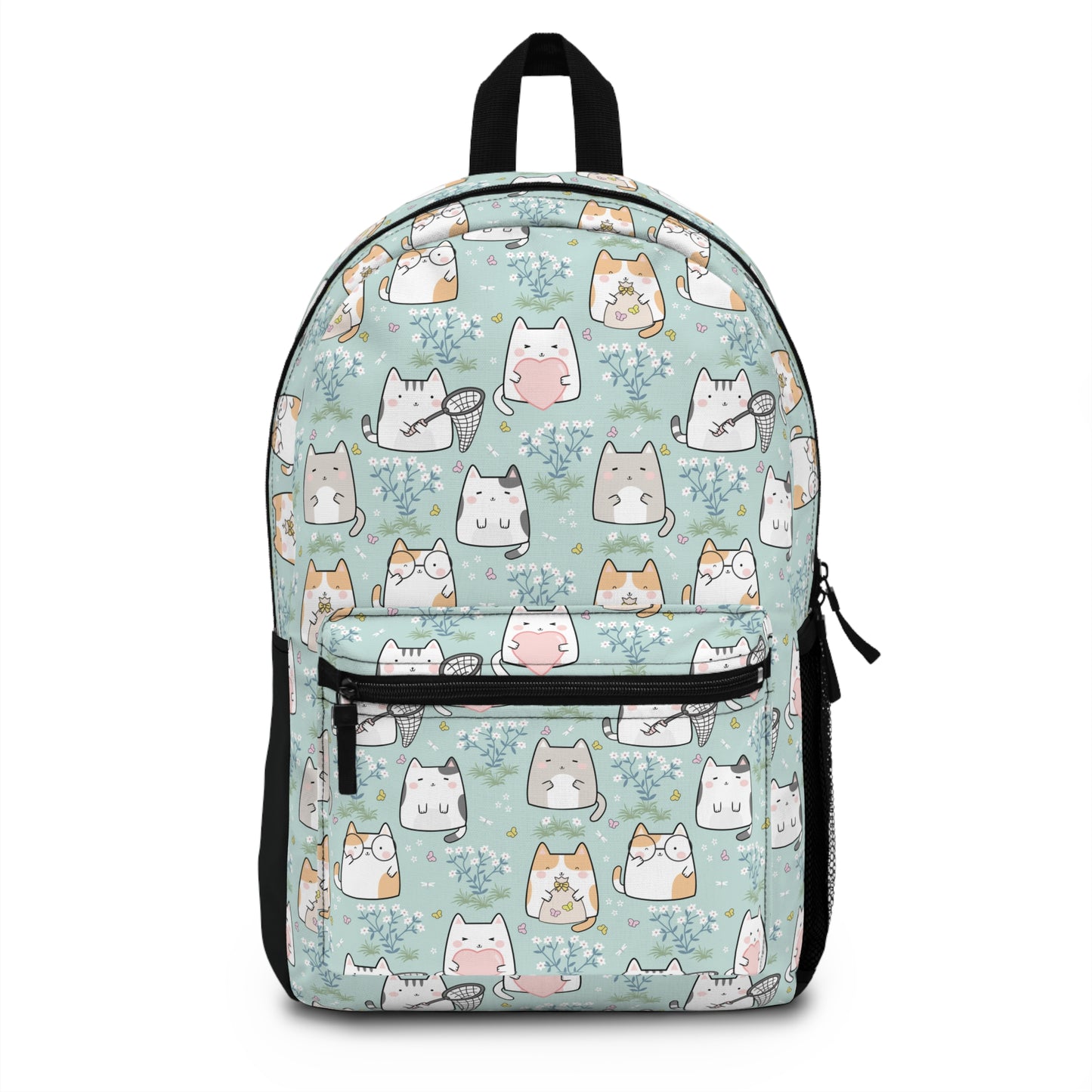 Kawaii Cat Lovers Backpack for School With Tablet Compartment inside Waterproof Padded back Gift for Kitty Lovers Cute Cat backpack