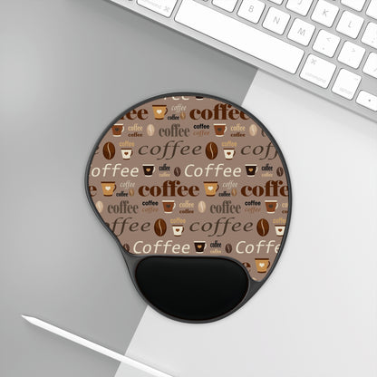 Coffee Mouse Pad Coffee Addict Gift Mouse Pad Office Desk Laptop Ergonomic Mousepad with Wrist Rest Kawaii Mouse Pad for Coffee Lovers