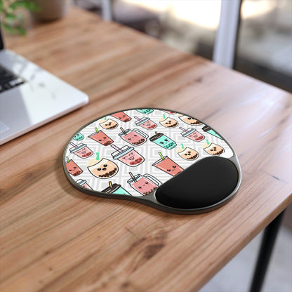 BOBA Mousepad Office Desk Laptop Ergonomic Mousepad Kawaii Mouse Pad Cute Kawaii Birthday Gifts Cute Mouse Pad Wrist Rest Mouse Pad