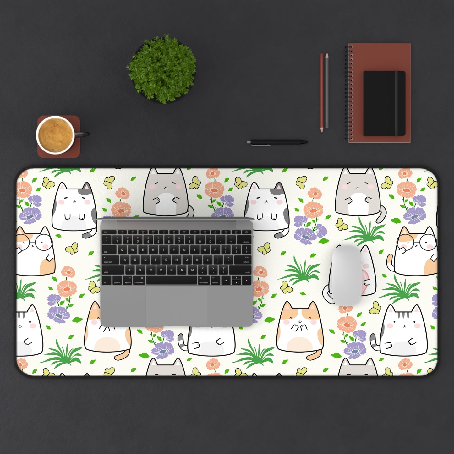 Cat Lover Large Gaming Mouse Pad Cute Aesthetic Gaming Mouse Pad Large Extended Desk Decor Kawaii Mouse Pad Large