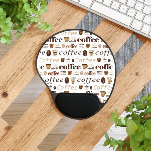 Cute Coffee Mouse Pad Coffee lover Gift Mouse Pad Office Desk Laptop Ergonomic Brown Mousepad Kawaii Mouse Pad for Coffee Lovers