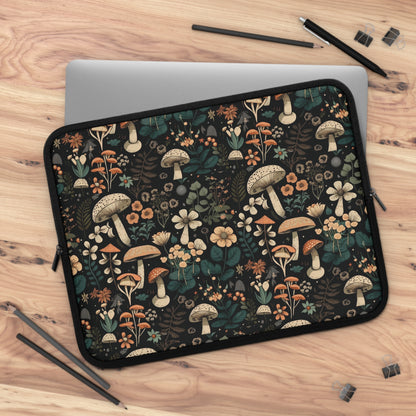 Mushroom Laptop Sleeve - Kawaii Tablet Protector Bag