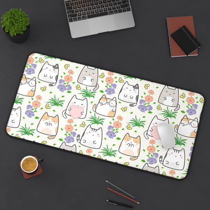 Cat Lover Large Gaming Mouse Pad Cute Aesthetic Gaming Mouse Pad Large Extended Desk Decor Kawaii Mouse Pad Large