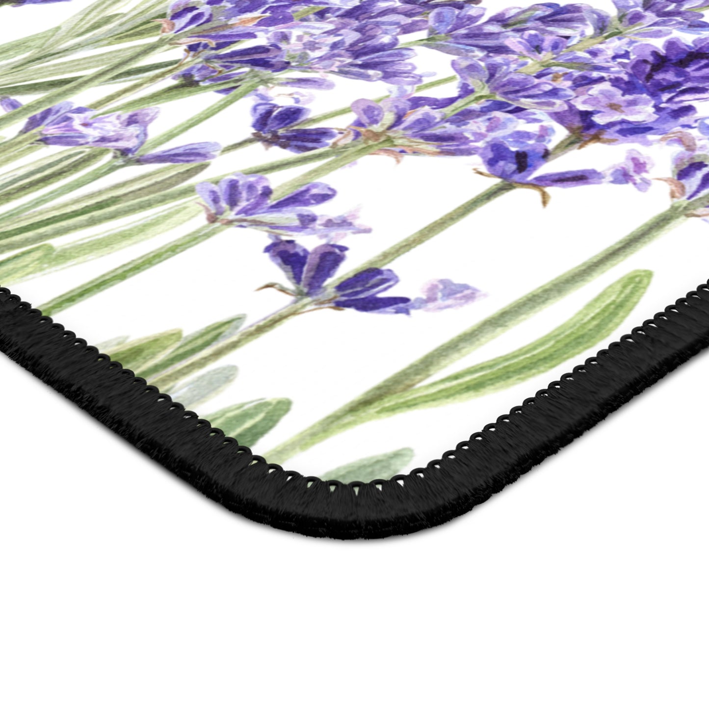 Desk Mat Lavender Mousepad, Wildflower Flower Desk Decor Cute Mouse Pad Floral Mouse Pad