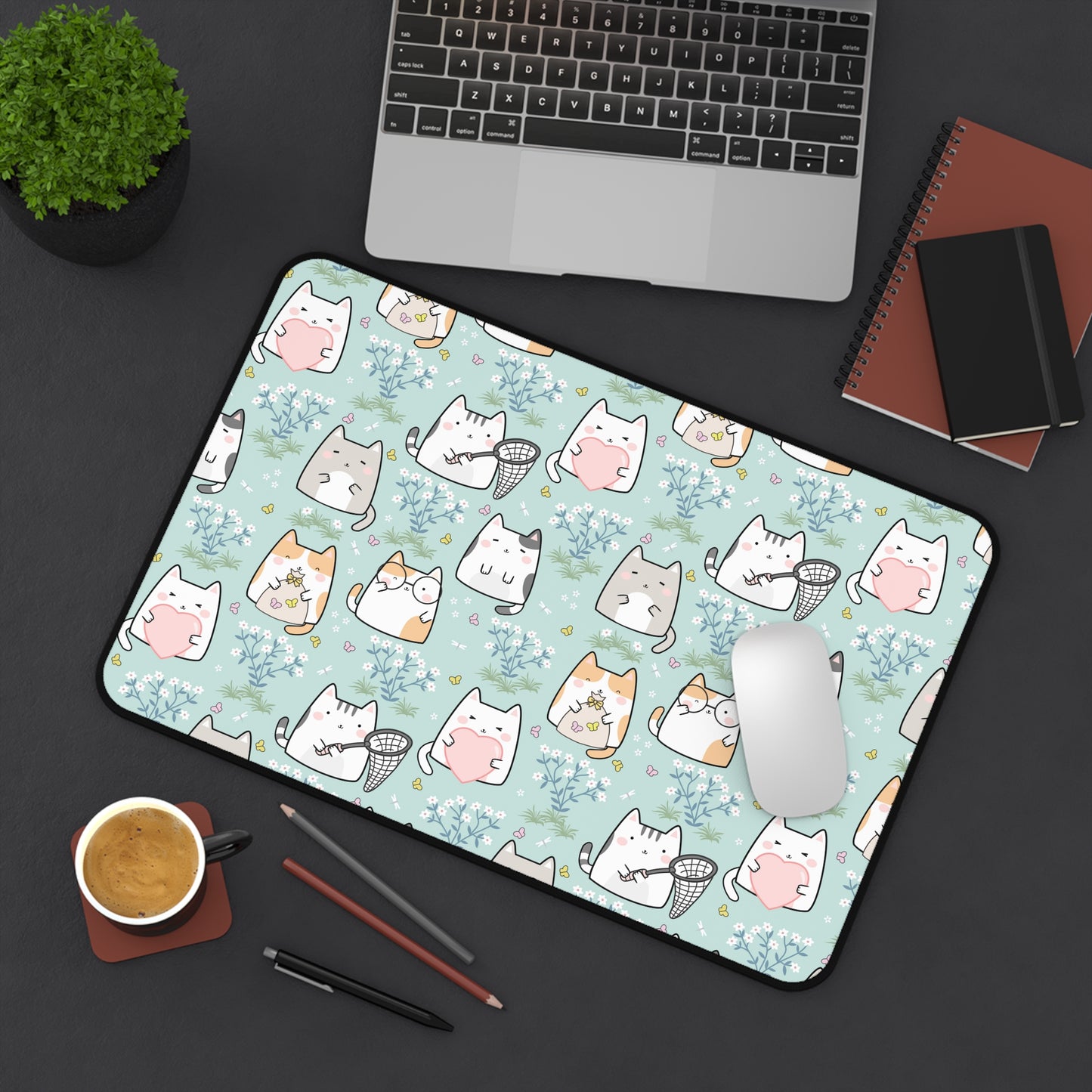 Cat Lovers Extended XL Desk Mat Mouse Pad Large Large Gaming Mouse Pad Cute Aesthetic Large Extended Desk Pad,