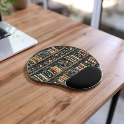 Book Wildflower Mouse Pad Wrist Rest Mouse Pad With Wrist Rest Kawaii Mouse Pad Aesthetic Mouse Pad Wrist Support Mouse Pad