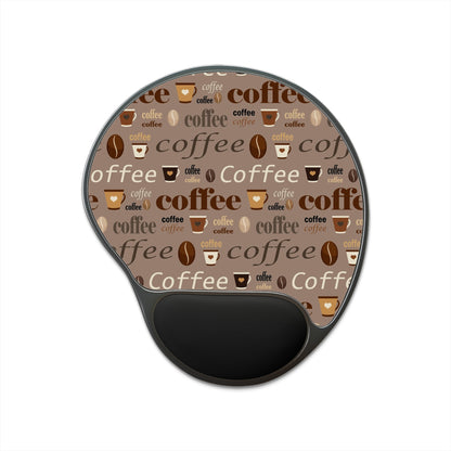 Coffee Mouse Pad Coffee Addict Gift Mouse Pad Office Desk Laptop Ergonomic Mousepad with Wrist Rest Kawaii Mouse Pad for Coffee Lovers