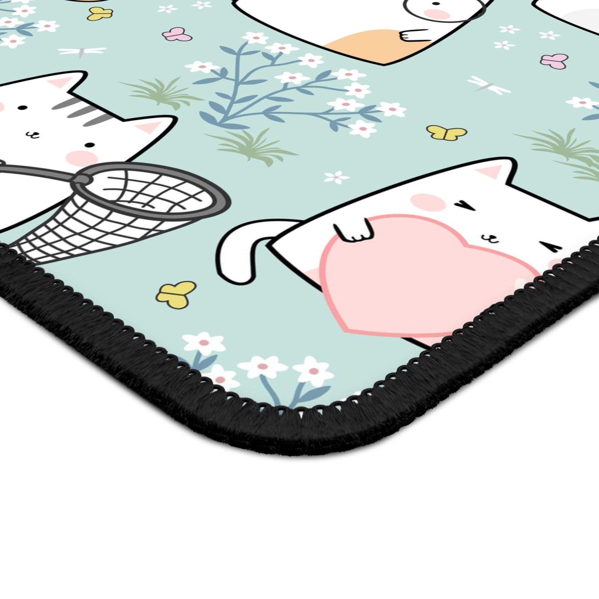 Gaming Mouse Pad - Cat Lover Cute Kawaii Aesthetic Design