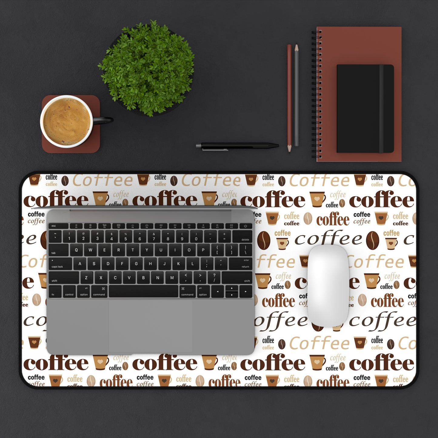 Cute Coffee Lover Large Mouse Pad, Aesthetic Gaming Mouse Pad Large, Extended Mouse Pad, Coffee Mouse Pad Large, Coffee Addict Gift