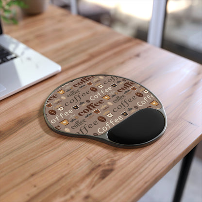 Coffee Mouse Pad Coffee Addict Gift Mouse Pad Office Desk Laptop Ergonomic Mousepad with Wrist Rest Kawaii Mouse Pad for Coffee Lovers