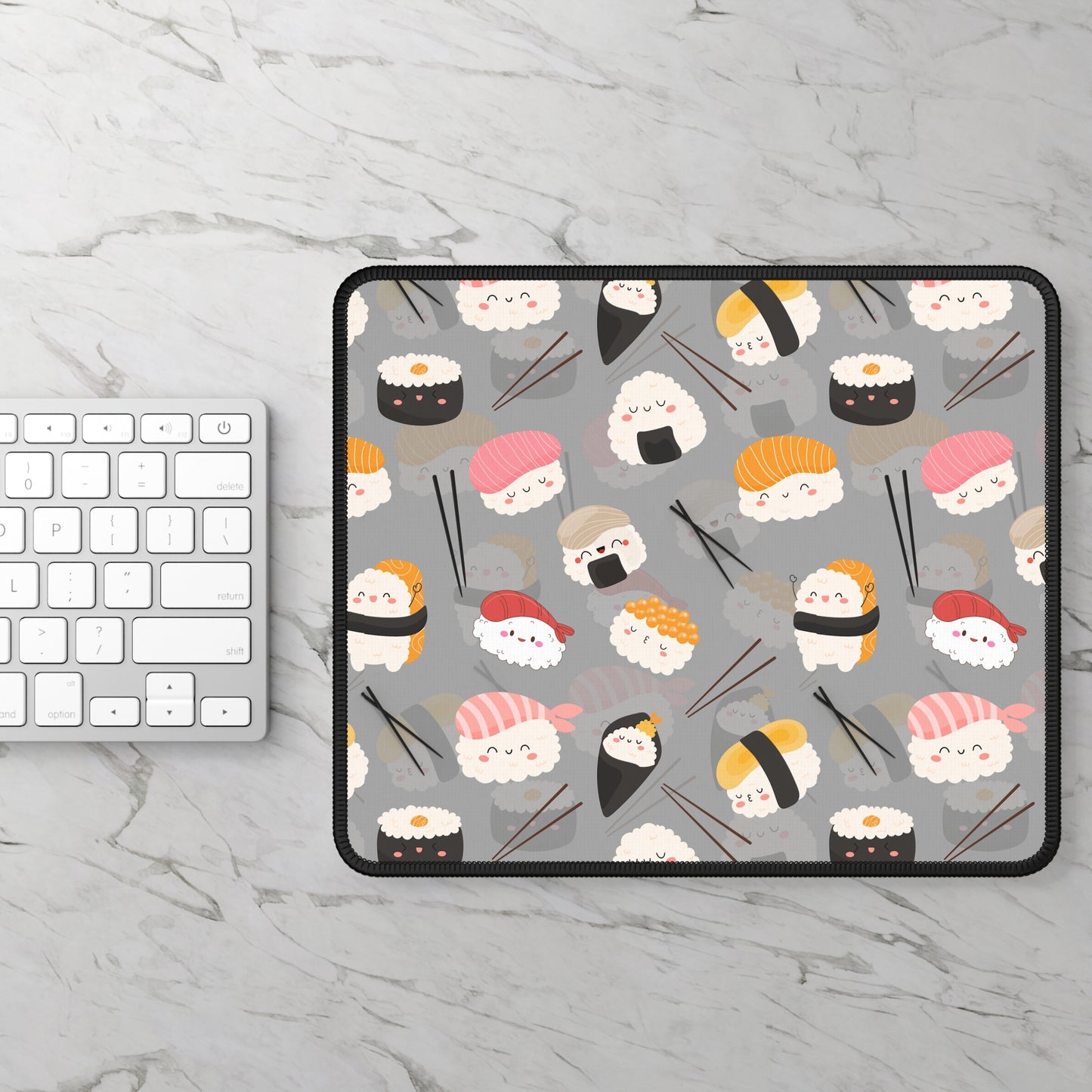 Gray Sushi Mousepad Cute Mouse Pad Japanese food, Asian Mouse Pad