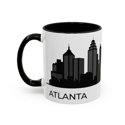 City COFFEE Mug Black and White COFFEE MUG Atlanta Trendy Coffee Mug Minimalist Coffee Mug Atlanta Mug Skyline Mug Cool Coffee Mug