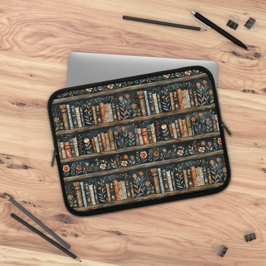 Cottagecore Library Laptop Sleeve Cute Gift for Book Lover BFF Coworkers Sister Niece