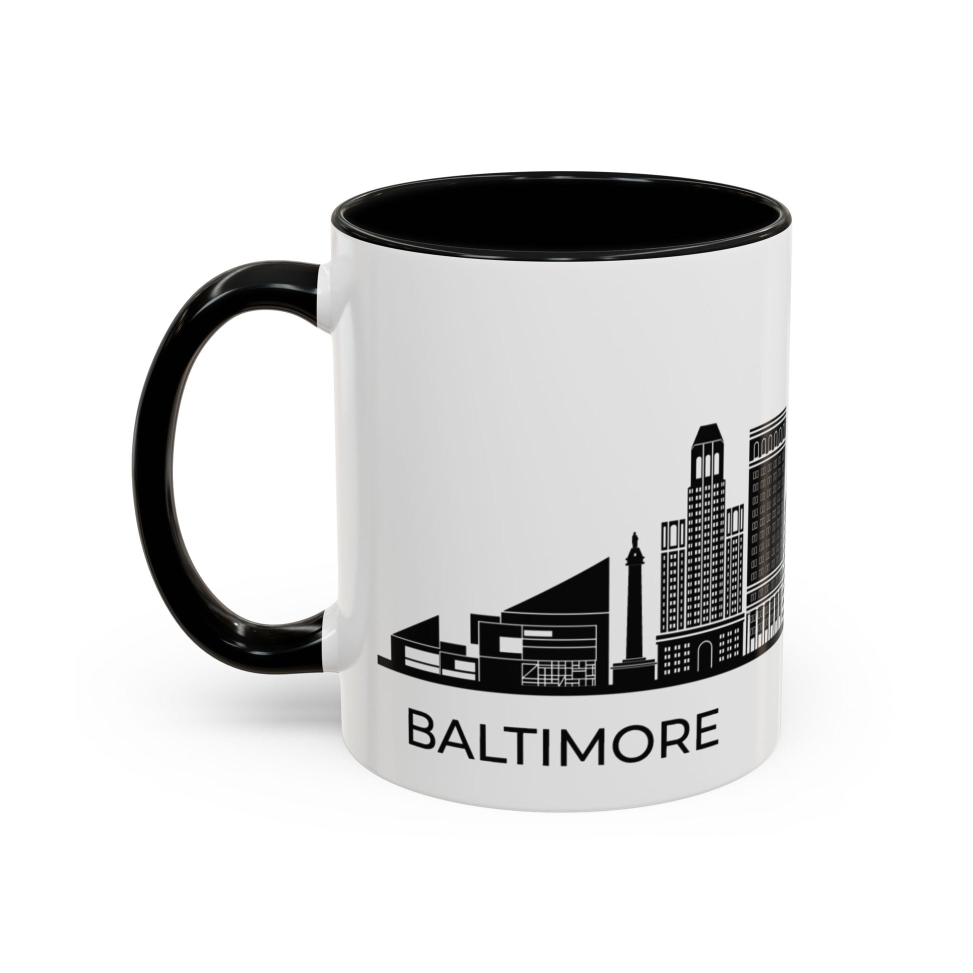 City COFFEE Mug Black and White COFFEE MUG Baltimore Trendy Coffee Mug Minimalist Coffee Mug Boston Mug Skyline Mug Baltimore