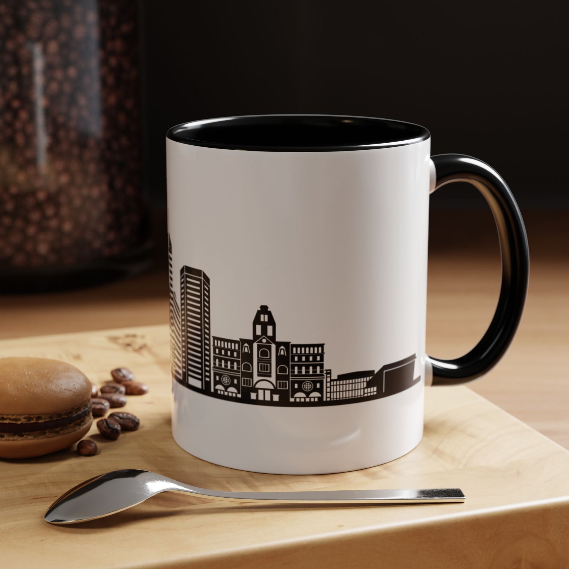 City COFFEE Mug Black and White COFFEE MUG Baltimore Trendy Coffee Mug Minimalist Coffee Mug Boston Mug Skyline Mug Baltimore