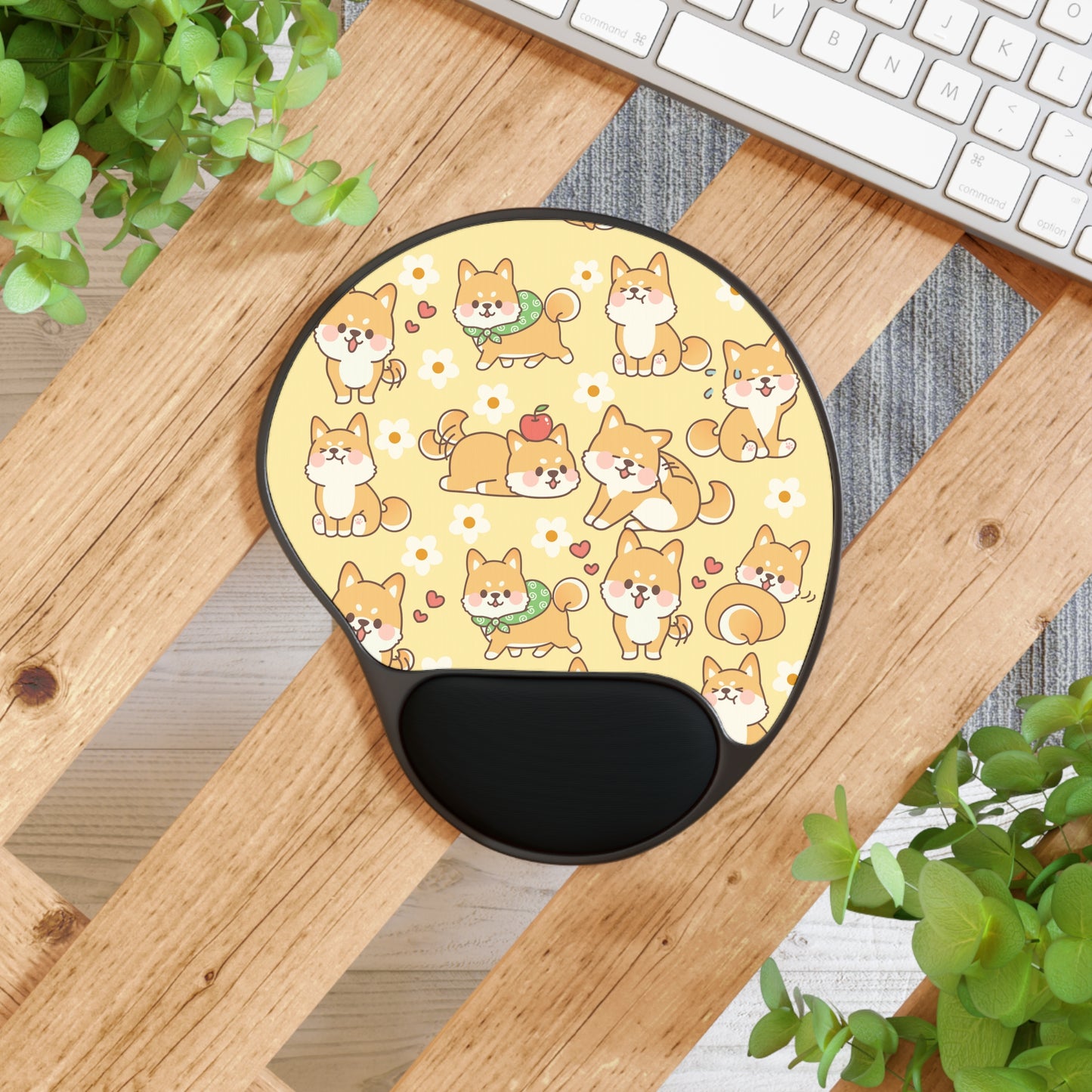 Shiba Inu Lover Mouse Pad Wrist Rest Mouse Pad Kawaii Mouse Pad Aesthetic Mouse Pad Wrist Support Mouse Pad