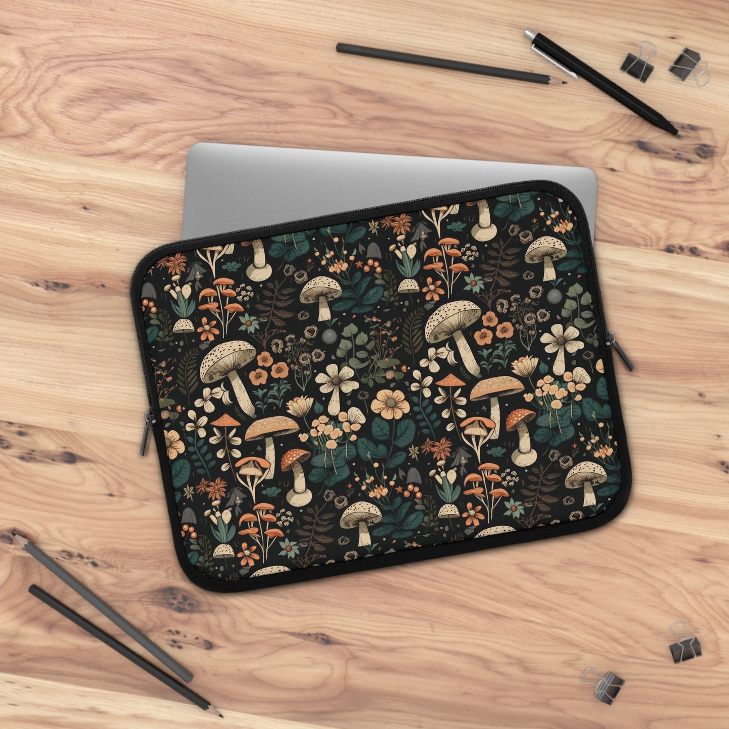 Mushroom Laptop Sleeve - Kawaii Tablet Protector Bag