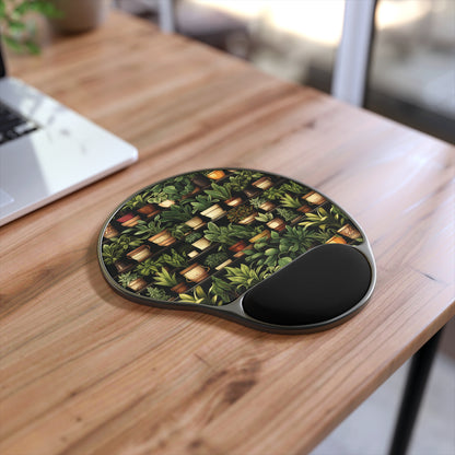 Plant Greenery Mouse Pad Wrist Rest Mouse Pad Kawaii Mouse Pad Aesthetic Mouse Pad Wrist Support Mouse Pad