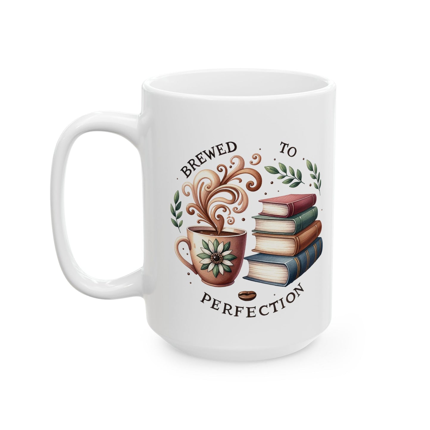 Brewed to Perfection Book Lover Perfect Mug Gift for Bookish Friends BFF Girlfriend Niece Book Introvert Gift