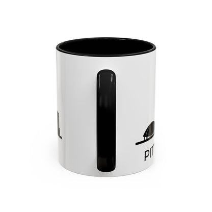 City COFFEE Mug, Black and White COFFEE MUG Pittsburgh Trendy Coffee Mug Minimalist Coffee Mug Skyline Mug, Cool Coffee Mug