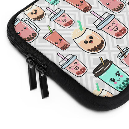 Laptop Sleeve - Kawaii Boba Design - Cute Laptop and Tablet Cover