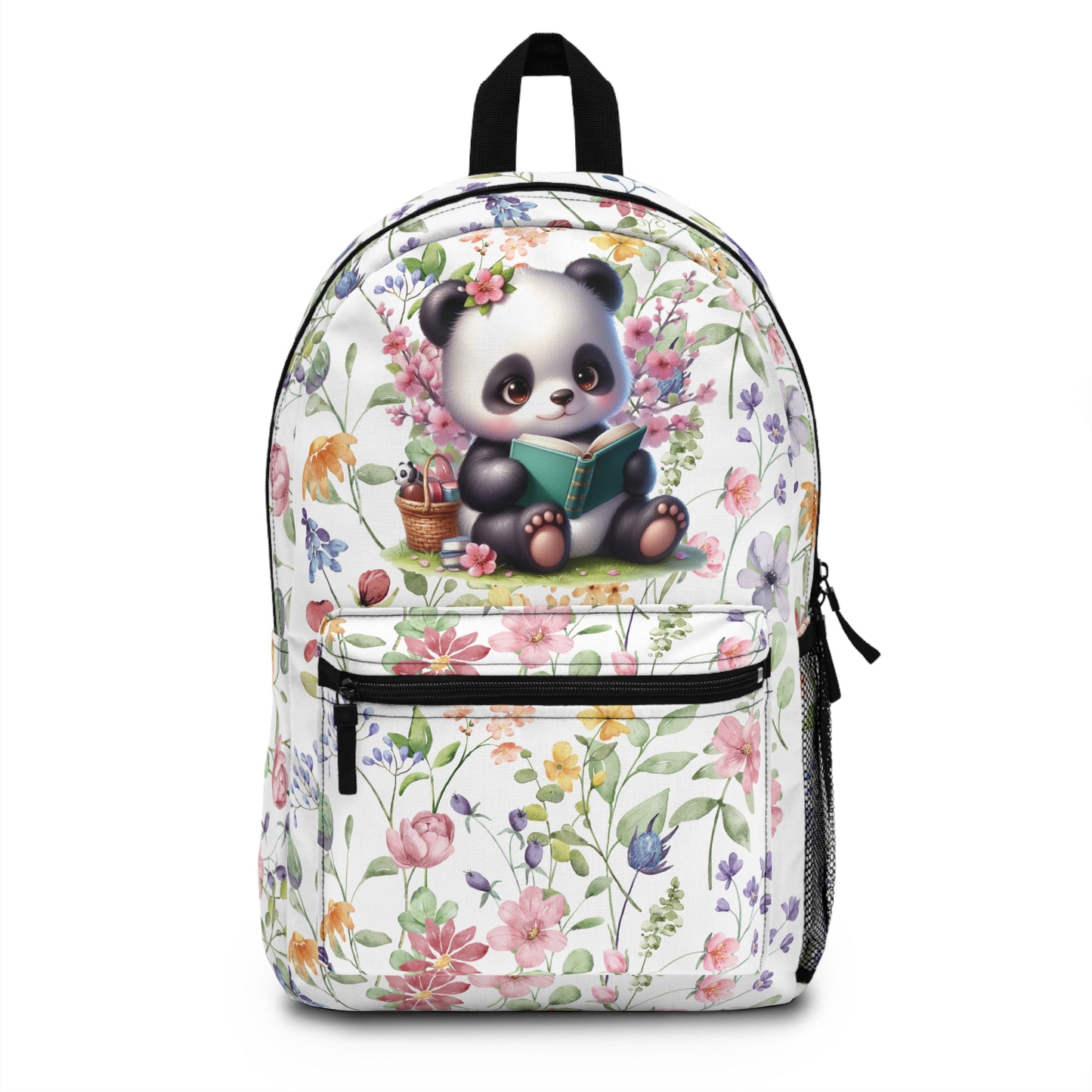 Cute Panda Lovers Backpack Padded back  Zipper closure compartment for a laptop or tablet