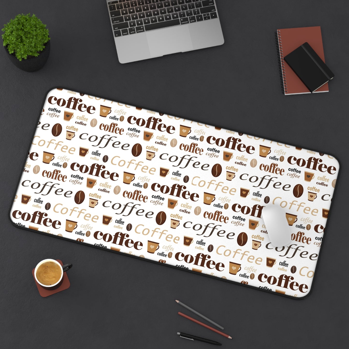 Cute Coffee Lover Large Mouse Pad, Aesthetic Gaming Mouse Pad Large, Extended Mouse Pad, Coffee Mouse Pad Large, Coffee Addict Gift