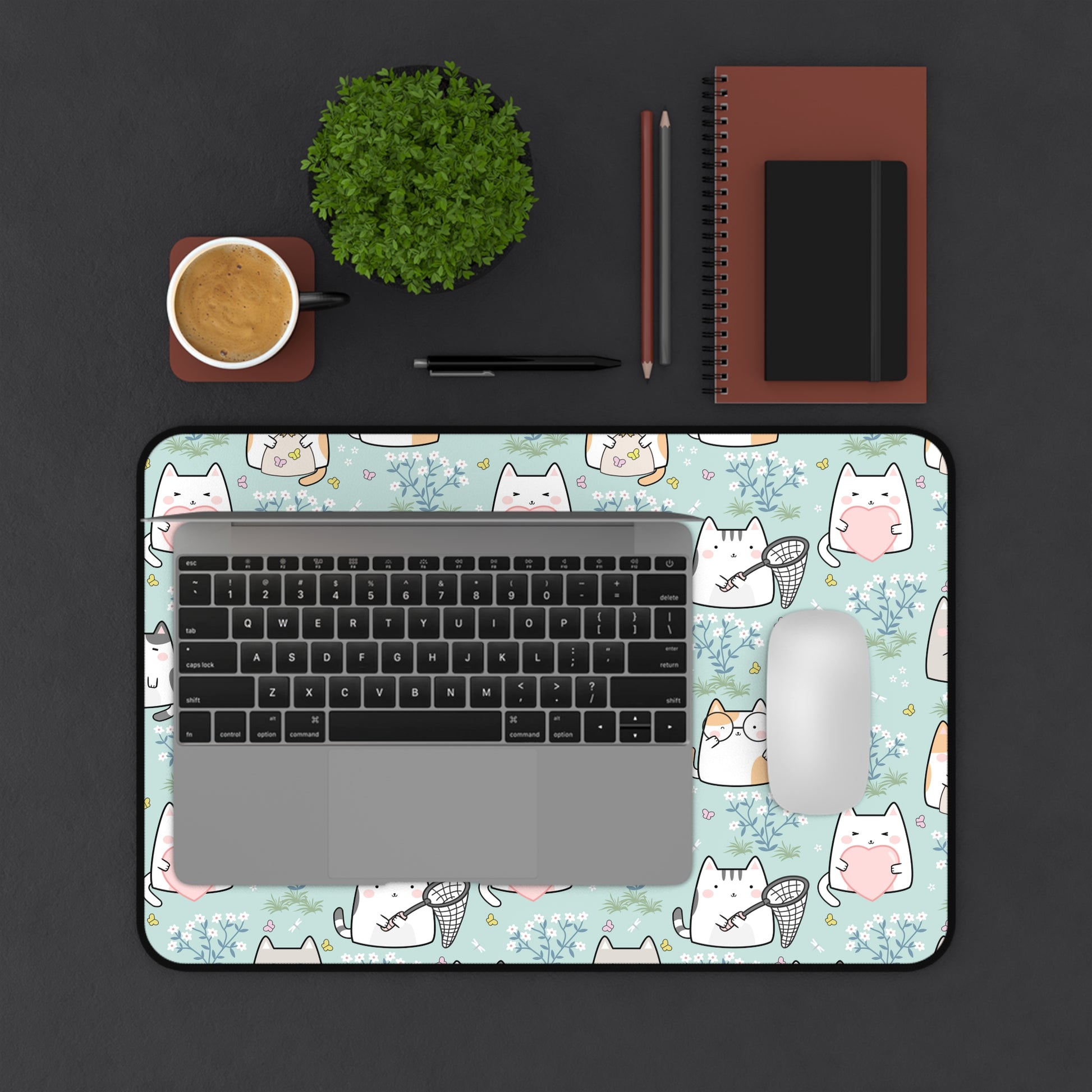 Cat Lovers Extended XL Desk Mat Mouse Pad Large Large Gaming Mouse Pad Cute Aesthetic Large Extended Desk Pad,