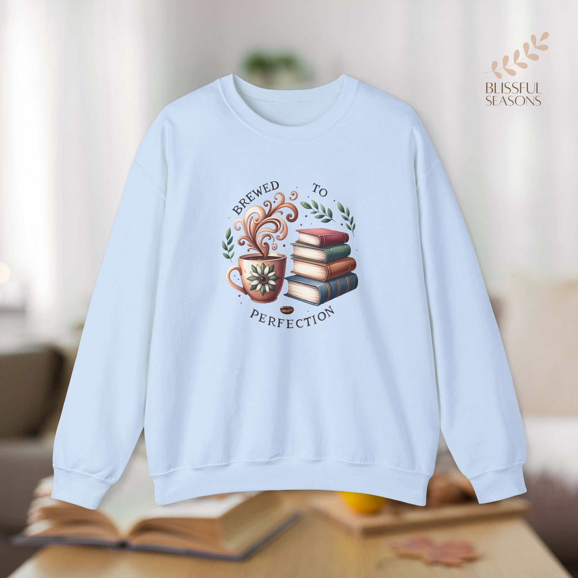 Hoodie Brewed to Perfection Gift for Bookish Girlfriend, Wife, Best Friend, Niece, Sister, Introvert Gift Idea, Book Lover