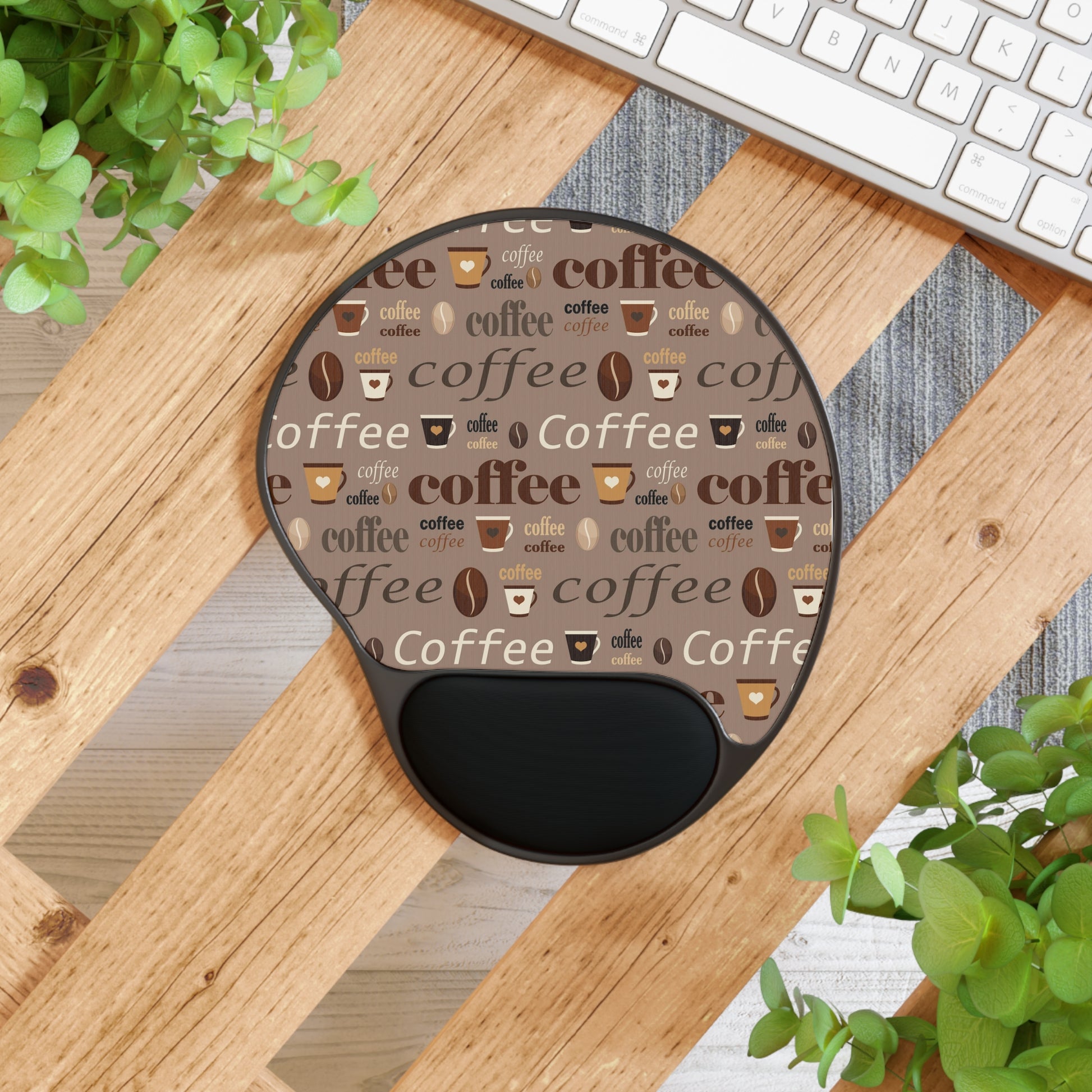 Coffee Mouse Pad Coffee Addict Gift Mouse Pad Office Desk Laptop Ergonomic Mousepad with Wrist Rest Kawaii Mouse Pad for Coffee Lovers