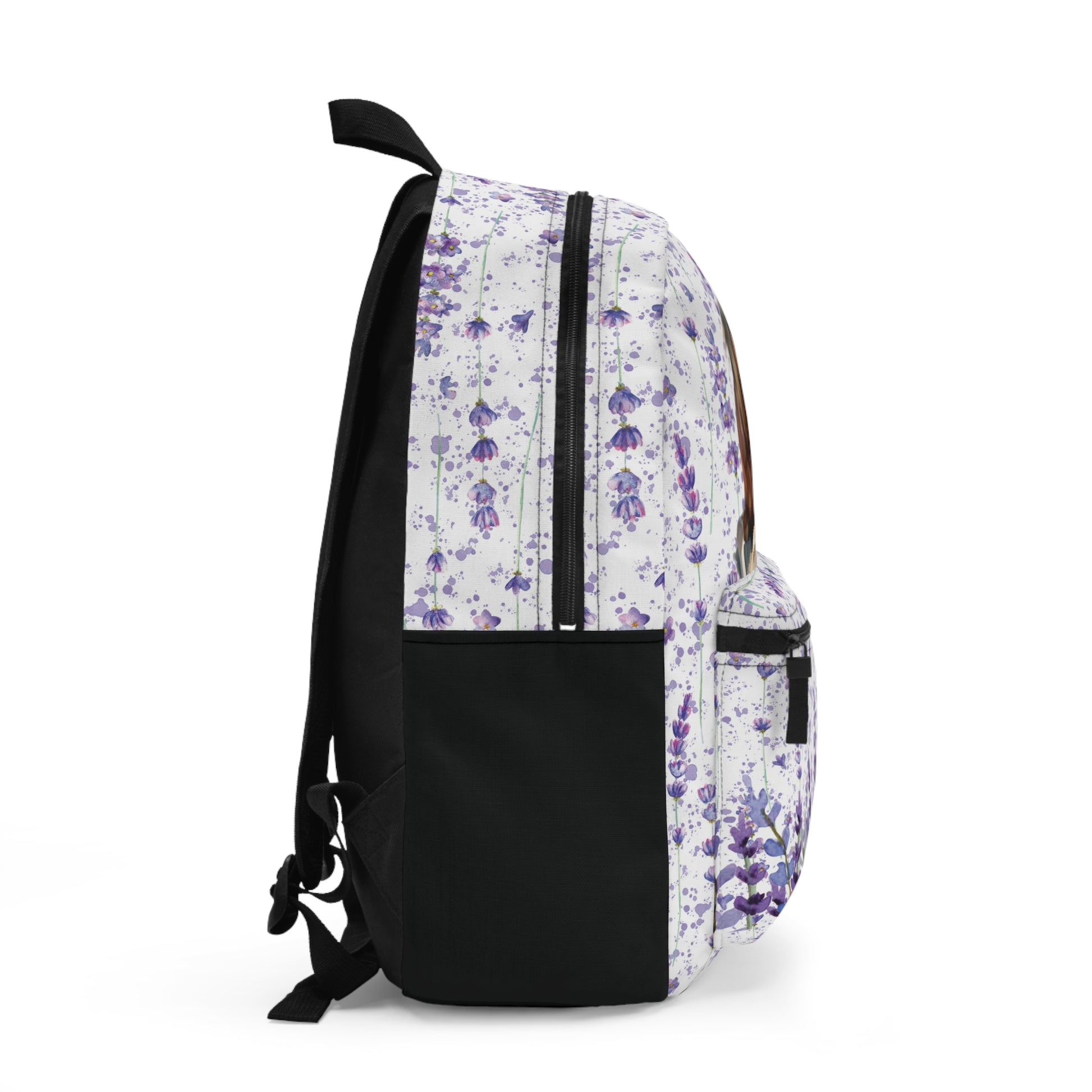 Equestrian Backpack Horse Lovers Backpack for School With Tablet Compartment inside Waterproof Padded back Gift for Lavender Lovers,