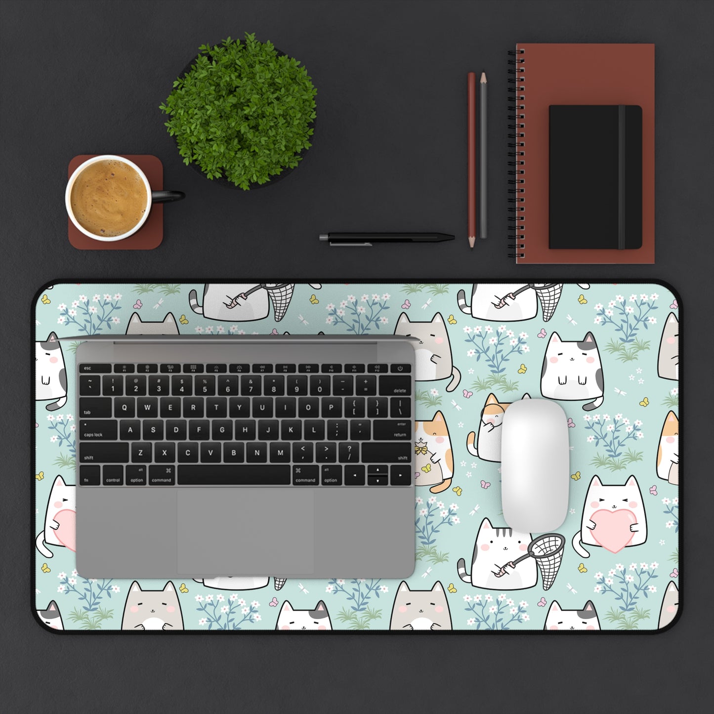 Cat Lovers Extended XL Desk Mat Mouse Pad Large Large Gaming Mouse Pad Cute Aesthetic Large Extended Desk Pad,