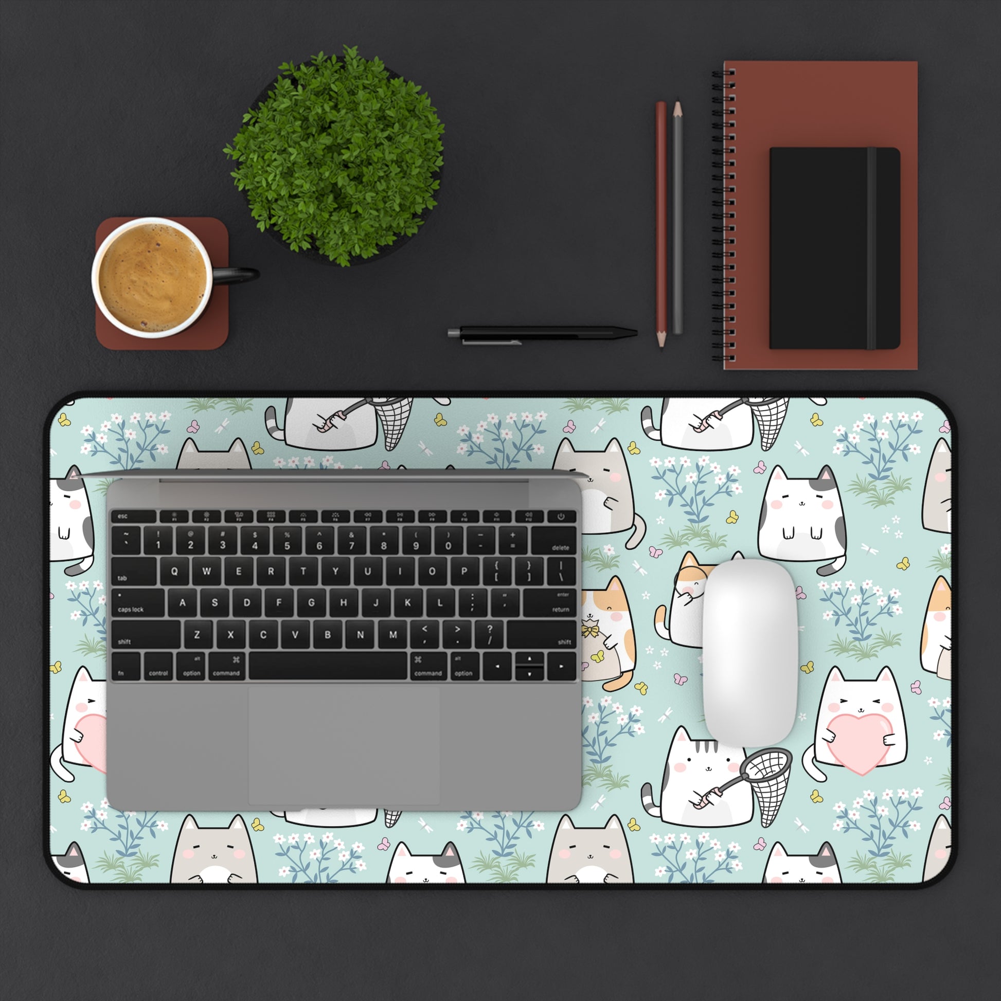 Cat Lovers Extended XL Desk Mat Mouse Pad Large Large Gaming Mouse Pad Cute Aesthetic Large Extended Desk Pad,