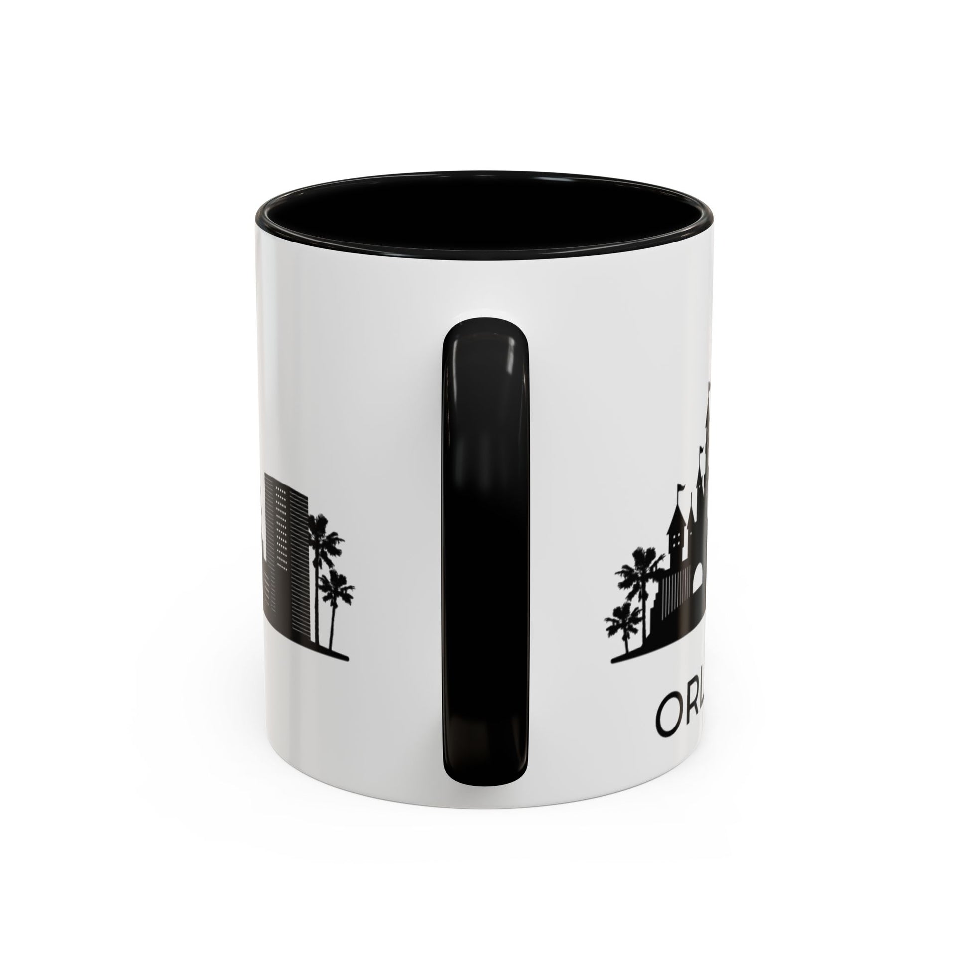 
Coffee Mug - City Skyline Orlando Trendy Black and White Minimalist 11, 15oz
