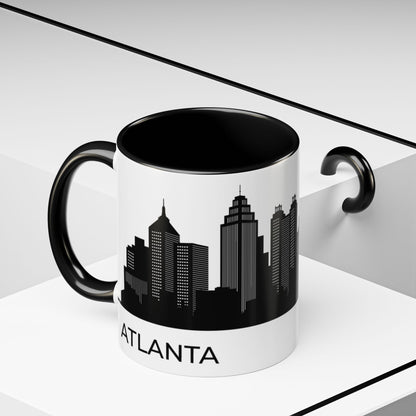 City COFFEE Mug Black and White COFFEE MUG Atlanta Trendy Coffee Mug Minimalist Coffee Mug Atlanta Mug Skyline Mug Cool Coffee Mug