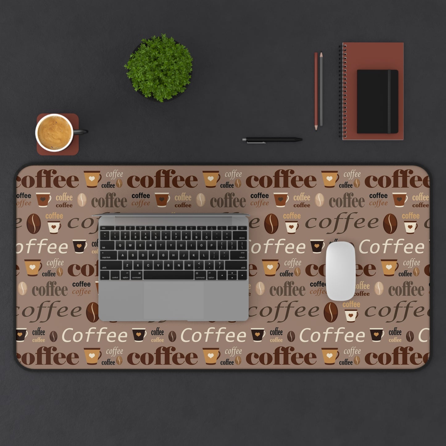 Desk Mat Large Mouse Pad Coffee Lover Espresso Aesthetic Gaming Extended Coffee Addict Gift