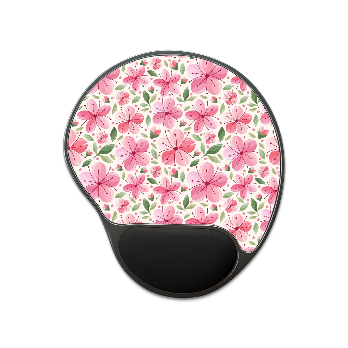 Sakura Mouse Pad with Wrist Rest, Cherry Blossom Mouse Pad Cute Mouse Pad Blossom Desk Pad Pink Mouse Pad