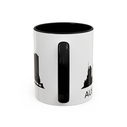 City COFFEE Mug Black and White Coffee Mug Display Trendy Coffee Mug Minimalist Coffee Mug Austin Mug Austin Texas Skyline Mug