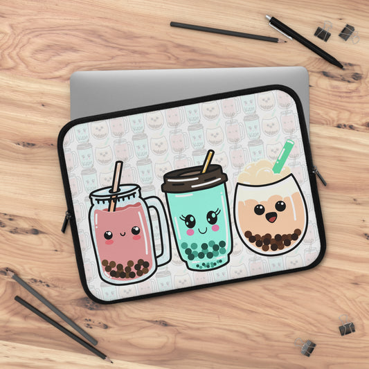 Cute BOBA LAPTOP Sleeve, Kawaii Ipad Case, Cute Laptop/Tablet/Ipad Protector Bag, 7/10/13/15/17 Inches Laptop Sleeve